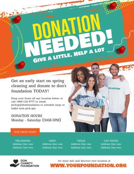 create donation flyer